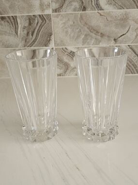 Set of 2 Rosenthal Germany Classic Blossom Heavy Lead Crystal Tumblers